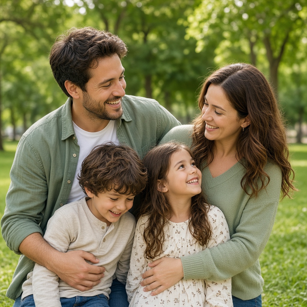 Family outdoors